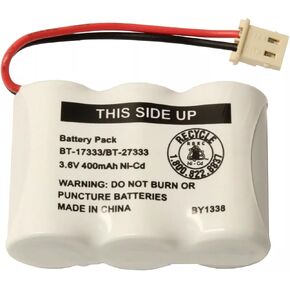 بطارية BT-17333/BT-27333 بقدرة 3.6 فولت 400 مللي أمبير في الساعة Ni-Cd للهاتف اللاسلكي Vtech BY1338