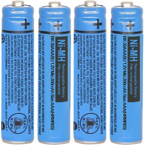 BK-30AAABU NI-MH AAA Rechargeable Battery 1.2V 300mah 4Pack NiMH AAA Batteries for Panasonic Cordless Phones