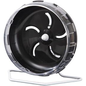 Hamster Wheel Treadmill Wheel, Silent Hamster Exercise Wheels, Freely Adjustable in Height Or Assembled in Cage, for Hamsters or Other Small Animals - Black