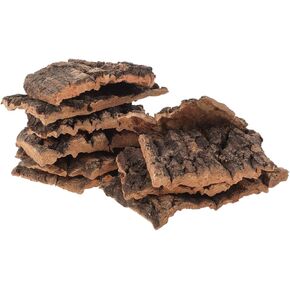 Zerodeko 10Pcs Terrarium Cork Bark Background Board, Reptile Tank Tree Backdrop Wall Decor, Habitat Climbing Mat Decoration for Lizard, Chameleon,Turtle, Gecko, Frog, Bearded Dragon