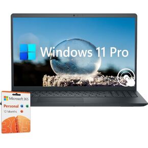 Dell ‎Inspiron 15 Touch Screen Laptop, ‎15.6" FHD LED Business and Student Laptop, Windows 11 Pro Laptop 32GB RAM 1TB SSD, Intel Core i5-1155G7 Processor, 1-Year Microsoft Office 365, Black
