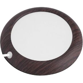 Wood Grain Electric Portable Cup Warmer Plate & Coffee Warmer & Mug Warmer with USB Cable for Office/Home/Travel Use, Suitable for Stainless Steel Cup, Ceramic Cup, Glass Cup, etc(Light Wood Grain)