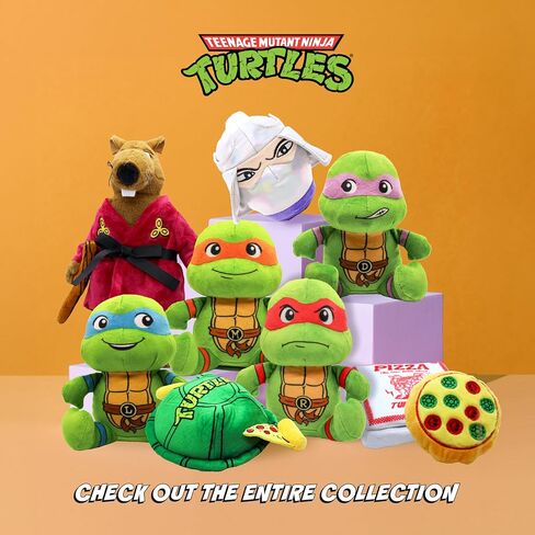 Teenage Mutant Ninja Turtle Official Merchandise | TMNT Toys | Nesting Plush Dog Toy | Pizza Box with Pizza Slices | Great for Interactive Play! in Saudi Arabia
