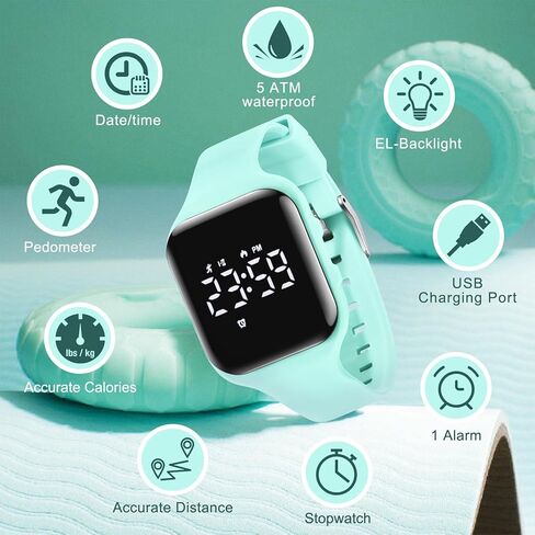 NN BEN NEVIS Kids Watch, Digital Watch for Boys Girls, Sport Watch with Fitness Tracker, Alarm Clock, Stopwatch, No App and Waterproof, Watch for Kids Ages 5-12 in Kuwait