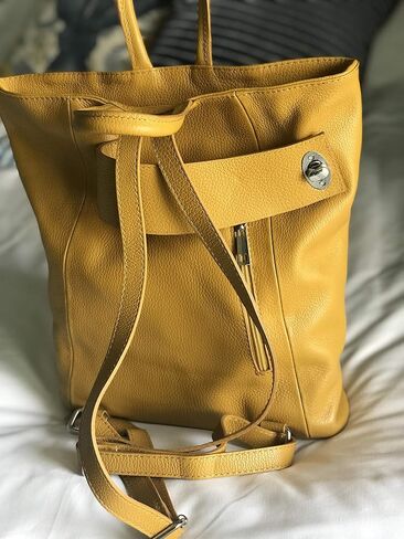 Stella Convertible Leather Backpack Purse – Casual Travel Tote Bag (French Blue) in Kuwait