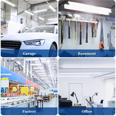 الطوارئ T8 LED أنبوب 4ft مع بطارية احتياطية، 5000K 18W الألومنيوم المزدوج نهاية G13 لمبات أنبوب دمج 8W 960LM 90min إضاءة الطوارئ لمتجر مستودع مكتب الإضاءة التجارية، UL المدرجة in Saudi Arabia
