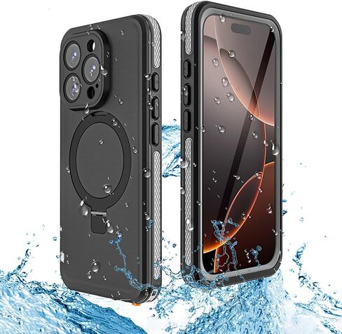 Sahara - Oasis Series Waterproof Case Compatible with MagSafe for iPhone 16 Pro Max, Scorpion Black, (CP00706) in Saudi Arabia