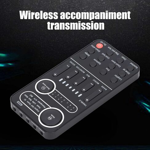 Live Sound Card, 13 Sing Sound Effects 9 Live Sound Effects, Intelligent Noise Reduction, Support Multiple Modes, for IOS Phone, Computer, Tablet (-2610210198111) in Saudi Arabia