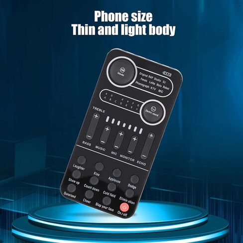 Live Sound Card, 13 Sing Sound Effects 9 Live Sound Effects, Intelligent Noise Reduction, Support Multiple Modes, for IOS Phone, Computer, Tablet (-2610210198111) in Saudi Arabia