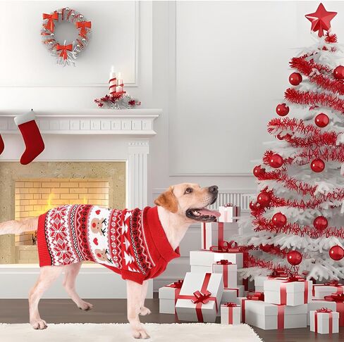 Family Matching Dog and Owner Clothes Outfits,Christmas Pet Cat Sweater Costume for Small Medium Extra Large Dogs/Women/Men-Dog and Owner Matching Sweaters Separately(Only for Pet, Pet 4XL) in Saudi Arabia