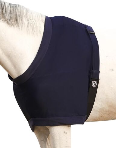 Harrison Howard Horse Shoulder Guard Thick Stretchy with Inner Soft Fleece Lining Adding Comfort Prevents Chafing Navy M in Saudi Arabia