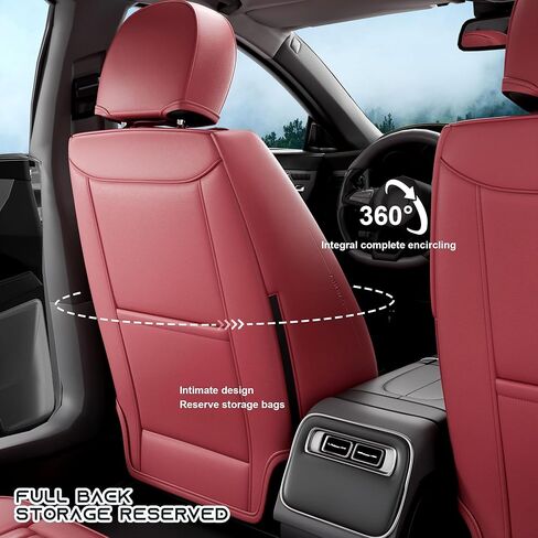 قطعتان من أغطية مقاعد السيارة الأمامية LB، واقيات مقاعد السيارة الأمامية من جلد نابا المقاوم للماء مع مساند للرأس، ملاءمة داخلية عالمية للسيارات لشاحنات البيك أب السيدان، رمادي in Kuwait