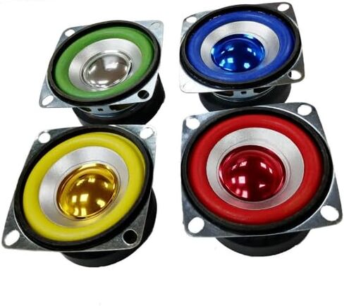 6PCS 4Ohm 5W Full Range Audio Speaker Bass Stereo Woofer Loudspeaker Compatible with Arduino (Red) in Kuwait