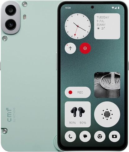 CMF Phone 1 8+256GB - Unlocked Smartphone with 50 MP Rear Camera with Ultra XDR, 6,67" Super AMOLED Display and Nothing OS 2.6 - Black in Saudi Arabia