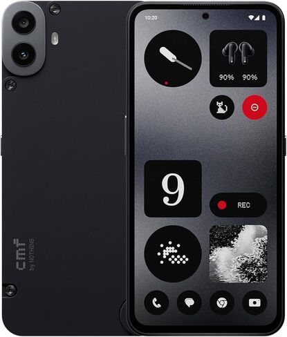 CMF Phone 1 8+256GB - Unlocked Smartphone with 50 MP Rear Camera with Ultra XDR, 6,67" Super AMOLED Display and Nothing OS 2.6 - Black in Saudi Arabia
