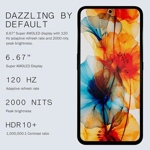 CMF Phone 1 8+256GB - Unlocked Smartphone with 50 MP Rear Camera with Ultra XDR, 6,67" Super AMOLED Display and Nothing OS 2.6 - Black in Kuwait