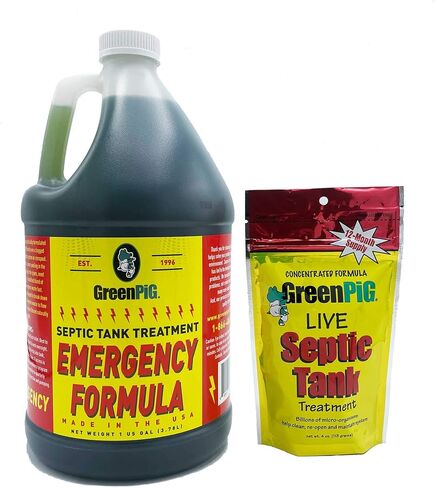 GREEN PIG Drain and Leach Field Quart: Quickly Clears Clogs, Back-Ups, Removes Foul Odors, Septic Tank Treatment, in Saudi Arabia