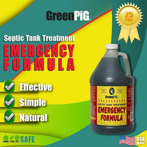 GREEN PIG Drain and Leach Field Quart: Quickly Clears Clogs, Back-Ups, Removes Foul Odors, Septic Tank Treatment, in Saudi Arabia