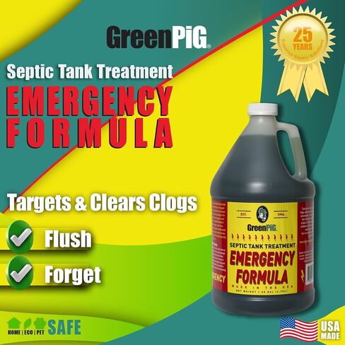 GREEN PIG Drain and Leach Field Quart: Quickly Clears Clogs, Back-Ups, Removes Foul Odors, Septic Tank Treatment, in Saudi Arabia