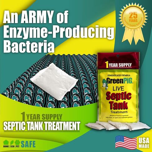 GREEN PIG Drain and Leach Field Quart: Quickly Clears Clogs, Back-Ups, Removes Foul Odors, Septic Tank Treatment, in Saudi Arabia