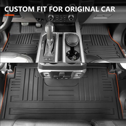 powoq Truck Bed Mat Compatible with 2015-2024 Ford F150 6.5FT TPE Truck Bed Liner All Season Protection Replacement for 2015-2020 2021 2022 2023 2024 Ford F150 Accessories(3-Fold 6.5FT Truck Bed Mat) in Kuwait