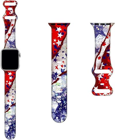 Sport Bands Compatible with Apple Watch Band 38MM 40MM 41MM 42MM 44MM 45MM 49MM, Silicone Strap Compatible with iWatch Bands Ultra Series SE 9 8 7 6 5 4 3 2 1 for Women Men in Saudi Arabia