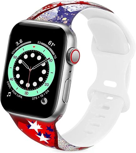 Sport Bands Compatible with Apple Watch Band 38MM 40MM 41MM 42MM 44MM 45MM 49MM, Silicone Strap Compatible with iWatch Bands Ultra Series SE 9 8 7 6 5 4 3 2 1 for Women Men in Saudi Arabia