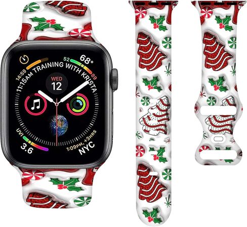Sport Bands Compatible with Apple Watch Band 38MM 40MM 41MM 42MM 44MM 45MM 49MM, Silicone Strap Compatible with iWatch Bands Ultra Series SE 9 8 7 6 5 4 3 2 1 for Women Men in Saudi Arabia