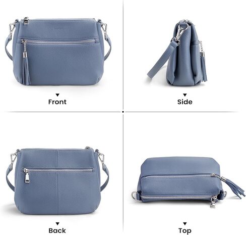 befen Genuine Leather Crossbody Hobo Purses for Women, Ladies Shoulder Bags Handbags with 2 Shoulder Straps in Kuwait