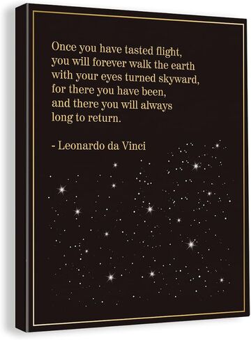 Inspirational Pilot Quote Wall Art Decor Canvas Painting Framed Canvas Artwork Print Poster 12"x15" Decoration for Home Flight Attendant Gifts in Saudi Arabia