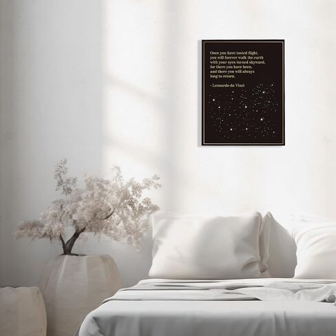 Inspirational Pilot Quote Wall Art Decor Canvas Painting Framed Canvas Artwork Print Poster 12"x15" Decoration for Home Flight Attendant Gifts in Saudi Arabia