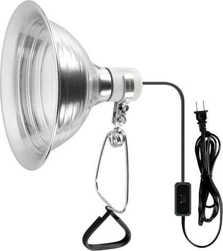Simple Deluxe 1-Pack Clamp Lamp Light with Ceramic Base, 8.5 Inch Aluminum Reflector and 6 Feet Power Cord for Heat Lamp & Work Light in Saudi Arabia