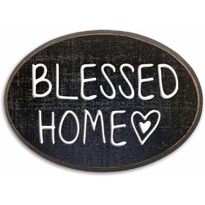 Hanging Wooden Plaque With Metal Hook - Live Laugh Toaster Bath - 5"X7" Oval Solid Pine Wood Door Hanger, Decorative Wooden Wall Art, Home & Office Decor, Housewarming Gift - C08