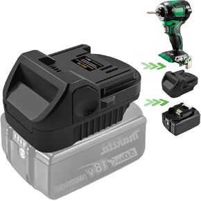 URUN لمحول بطارية Dewalt & Milwaukee إلى Hitachi & Metabo HPT، مناسب لبطاريات Dewalt & Milwaukee تعمل من أجل أدوات Hitachi 18v الليثيوم اللاسلكية وMetabo HPT18V (وليس 36V) أدوات نمط الشريحة