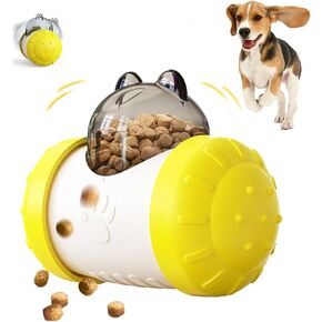 Dog Treat Toy - Interactive Dog Toys for Boredom, Treat Dispensing Enrichment Dog Puzzle Toy Food Puzzles Ball for Mental Stimulation Boredom Buster for Small Medium Large Dogs (F)