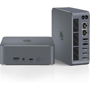 كمبيوتر صغير Beelink EQI12، معالجات Intel الجيل الثاني عشر Core i3-1220P (10C/12T، حتى 4.4 جيجا هرتز)، كمبيوتر صغير مع ذاكرة الوصول العشوائي LPDDR5 سعة 24 جيجابايت و500 جيجابايت M.2 2280 PCle 4.0x4 SSD، شاشة عرض مزدوجة 4K/WiFi6/BT5.2 /USB3.2/شبكة محلية مز