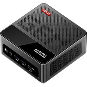 GEM12 AMD R9 6900HX Mini PC(8C/16T,up to 4.9GHz), Mini Gaming PC 16GB DDR5 4800Mhz RAM 500GB NVMe PCIe4.0 SSD, Mini Desktop Computer 4K@60Hz 4-Screen Display/OCULINK/75W TDP/USB4/DP1.4