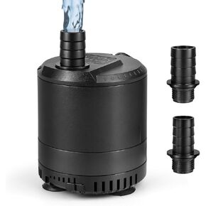 Aquarium submersible pump 109-724GPH, aquarium water pump, Adjustable water flow, Quiet operation,1 Nozzle,Suitable for fish tanks, ponds, aquariums, statues, hydroponic greens.