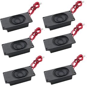 6PCS Speaker 3 Watt 8 Ohm Mini Speaker 8ohm 3w Loundspeaker Micro Speaker for Arduino with JST-PH2.0 Interface for Small Electronic Projects Advertising Machines LCD TV Monitors