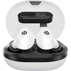 Arctis GameBuds for Xbox/PC/PS5/Switch/Mobile — Quick-Switch 2.4GHz + Bluetooth 5.3 — Active Noise Cancelling — Mobile App w/Sound Presets — Water Resistant IP55 — 40H Battery with Qi Charging Case