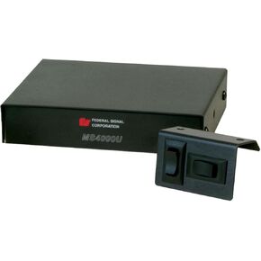 100W electronic undercover mini-siren with remote switches and intersection clearing feature, Green/red, MS400U