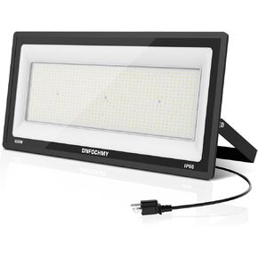600W LED Stadium Flood Lights Outdoor(4500W Equivalent),68000LM Super Bright LED Arena Lights,85-277V IP66 Waterproof 5000K Daylight White Commercial Lighting for Sports Fields and Counts