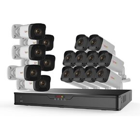 Revo America Ultra 16Ch. 4TB HDD 4K IP NVR Surveillance System - Fixed Lens 16 x 1080p IP Bullet Cameras - Remote Access via Smart Phone, Tablet, PC & MAC