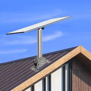 Starlink Gen 3 Mopunt, Starlink Gen 3 Heavy Duty Pivot Roof Mount for Starlink Gen 3 Dish, Adjustable 360 Degree for Better Signal, Burbifro Starlink Internet Satellite Mounting Kit(Sliver)