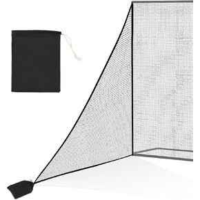 Golf Shank Net Attachment for Golf Hitting Nets, 7 * 10FT Heavy Duty Side Net, Golf Practice Hitting Net Barrier Net for Golf, Baseball, Hockey with Sandbag(Black-2Pack)