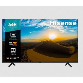 Hisense 43-Inch Smart Google TV 4K UHD A6 Series Game Mode Chromecast Built-in Compatible with Alexa & Google Assistant, 43A6H (Renewed)
