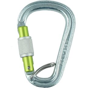 Edelrid HMS Bruce Steel FG Screw Gate, Silver