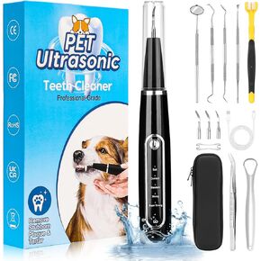 Dog Tooth Brushing Kit,Tartar Remover for Dogs,Dog Plaque and Tartar Remover, Dog Teeth Cleaning kit, Plaque Remover for Teeth, Five Modes + 4 Cleaning Head, Effective Care of Pet Teeth