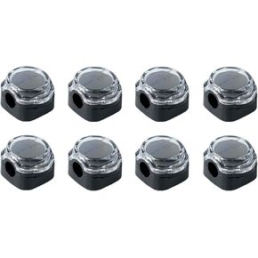 Magnetic Cable Organizer Set, 8 Pcs Easy Adhesion Desk & Wall Mount Holders for Mobile Phones and USB Cables, Perfect for Office, Kitchen, Car, and Bedside Use (Black)