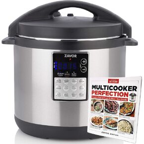 Zavor LUX Edge 8 Quart متعدد الطباخ مع كتاب الطبخ المثالي للمطبخ الأمريكي، من الفولاذ المقاوم للصدأ